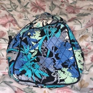 Vera Bradley CAMOFLORAL Blue Black Turquoise Floral Quilted bag